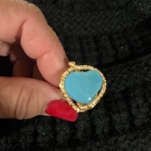 It’s  beautiful ring homemade coo turquoise